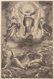 Transfiguration by Agostino Carracci