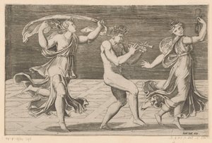 Dancing Satyr and Maenads