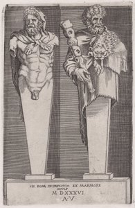 Hercules from The Hermae by Agostino Veneziano
