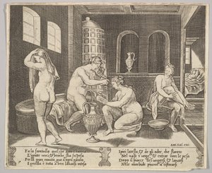 Plate 7: Psyche attended in her bath by nymphs