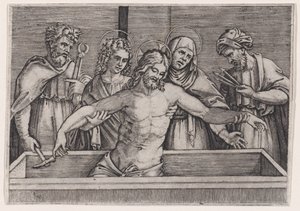 The Entombment of Christ, ca. 1514-36 by Agostino Veneziano