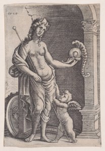 The Love of Glory by Agostino Veneziano