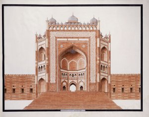 The Gateway at Futtypore, Sicri, c. 1815 by Agra School