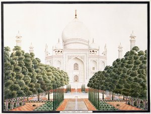 The Taj from the Garden, c. 1815 by Agra School