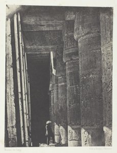 Medinet-Habou, Gallery of the Palace of Ramses-Miamun; Thebes by Aimé Rochas
