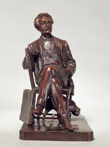 A seated portrait of Jean Leon Gerome (1824-1904) by Aimé Nicolas Morot