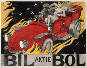 Bil-Bol, Poster for an Automobile Retailer by Akseli Gallen-Kallela