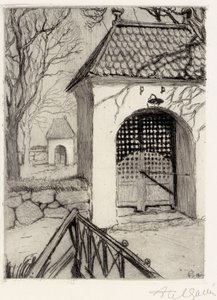 Gate of the Rauma Graveyard by Akseli Gallen-Kallela