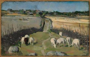 Landscape with Sheep by Akseli Gallen-Kallela
