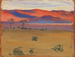 Sunset on the Savannah by Akseli Valdemar Gallen-Kallela