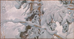 Winter, study for the Juselius Mausoleum frescoes by Akseli Valdemar Gallen-Kallela