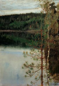 View of a Lake by Akseli Valdemar Gallen Kallela
