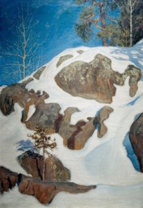 Snow-Covered Rocks at Kalela