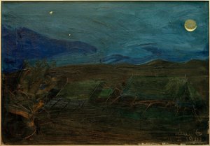 Tents in the Moonlight by Akseli Valdemar Gallen Kallela