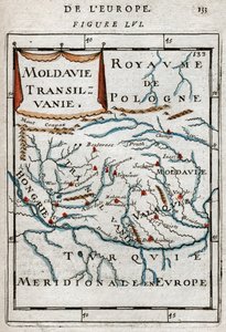 Map of Romania 1683