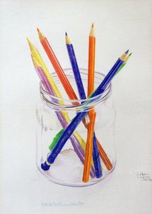 Coloured Pencils in a Jar, 1980