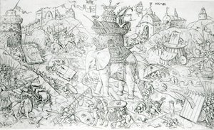 Elephants at War by Alart du Hameel