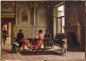 Ludovico Ariosto as Ambassador Meeting Alberto Pio by Albano Lugli