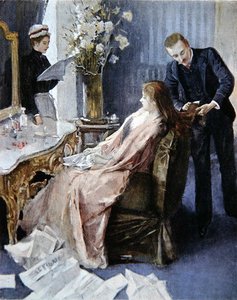 Home hairdressing session by Albert (after) Lynch