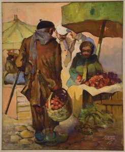 Market, Nice, France by Albert A. Smith
