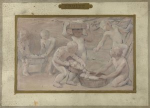Sketch for the Salle des Fêtes at the Hôtel de Ville de Paris: Fruits by Albert Aublet