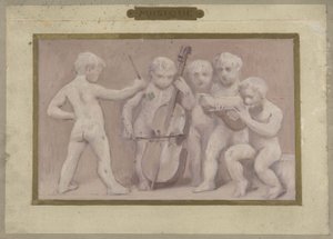 Sketch for the Salle des Fêtes at the Hôtel de Ville de Paris: Music, between 1889 and 1895 by Albert Aublet