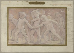 Sketch for the Salle des Fêtes at the Hôtel de Ville in Paris: Cotillons (between 1889 and 1895) by Albert Aublet