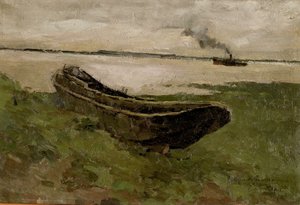 The Scheldt in Doel by Albert Baertsoen