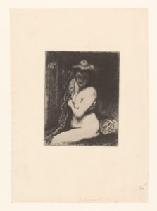 Naked Woman at the Toilet