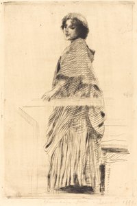Woman in a Cape by Albert Besnard