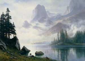 Mountain out of the Mist by Albert Bierstadt