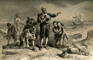Landing of the Pilgrims by Albert Bobbett