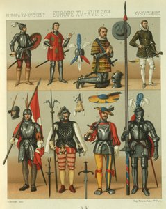 Illustration of European Warriors Armour