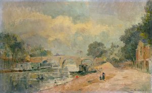 The Pont Marie by Albert Charles Lebourg
