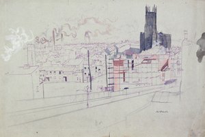 Industrial City (Leeds) by Albert Daniel Rutherston