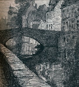 Bruges: The Green Quay, 1916-1917 by Albert Delstanche