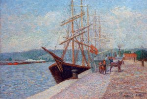 Quai de Lesseps – Rouen by Albert Dubois Pillet