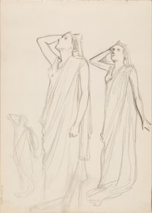 Aino Ackté as Alcestis, Three Sketches