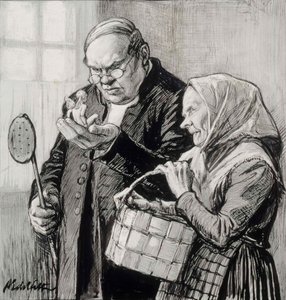 Illustration of the Little Genius by Albert Edelfelt