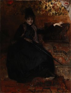 Lady in Black, Thérèse noire by Albert Edelfelt