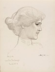 Mme Flore Deschamps by Albert Edelfelt