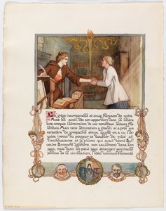 Petition to Anatole France, page 1/2 by Albert Edelfelt