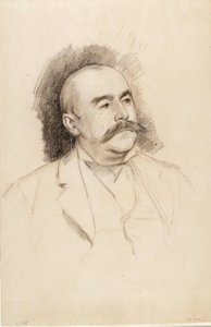 Portrait of Baron A. Portalis, Sketch by Albert Edelfelt