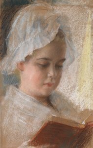 Portrait of Berta Edelfelt, Study by Albert Edelfelt