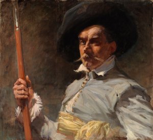 Self-Portrait in 17th Century Costume by Albert Edelfelt