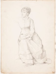 Sitting Woman by Albert Edelfelt