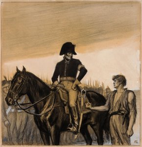 This Fist Is My Protection (original illustration for the Tales of Ensign Stål) by Albert Edelfelt