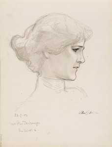 Mme Flore Deschamps by Albert Edelfelt
