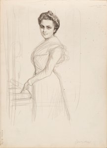 Camille Vallery-Radot, Portrait Sketch