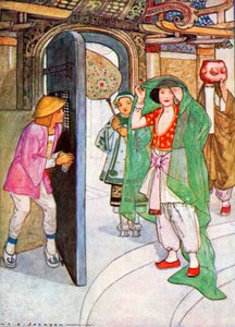 The Princess Lifted Her Veil and Thus Gave Aladdin the Opportunity of Seeing Her Face by Albert Edward Jackson